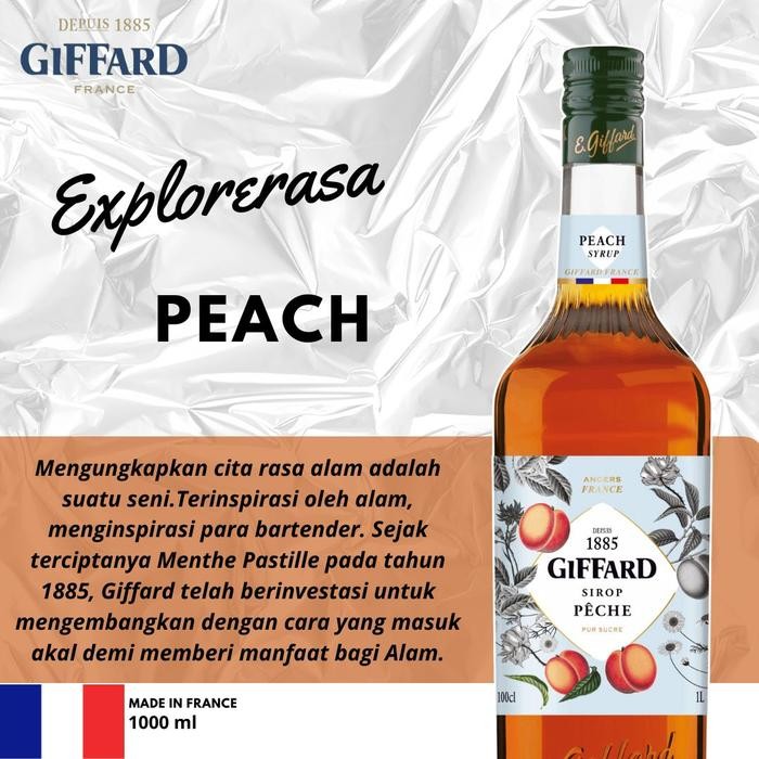 

Giffard Syrup peach 1 liter