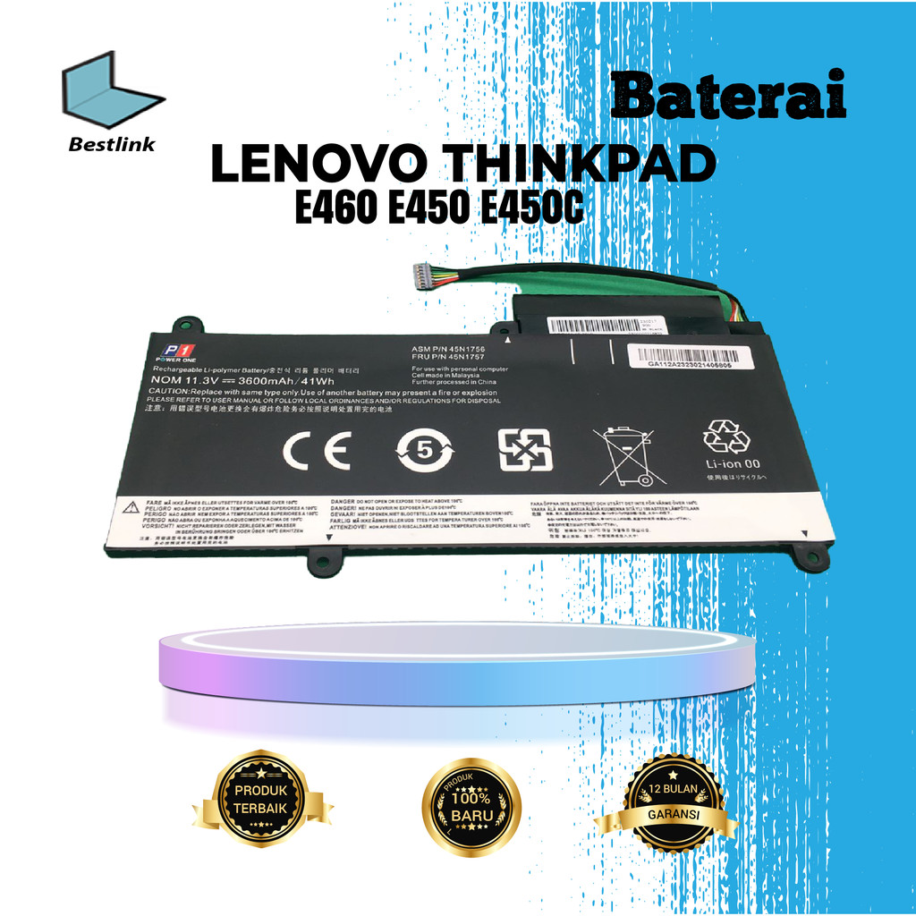 Baterai Lenovo Thinkpad E460 E450 E450C