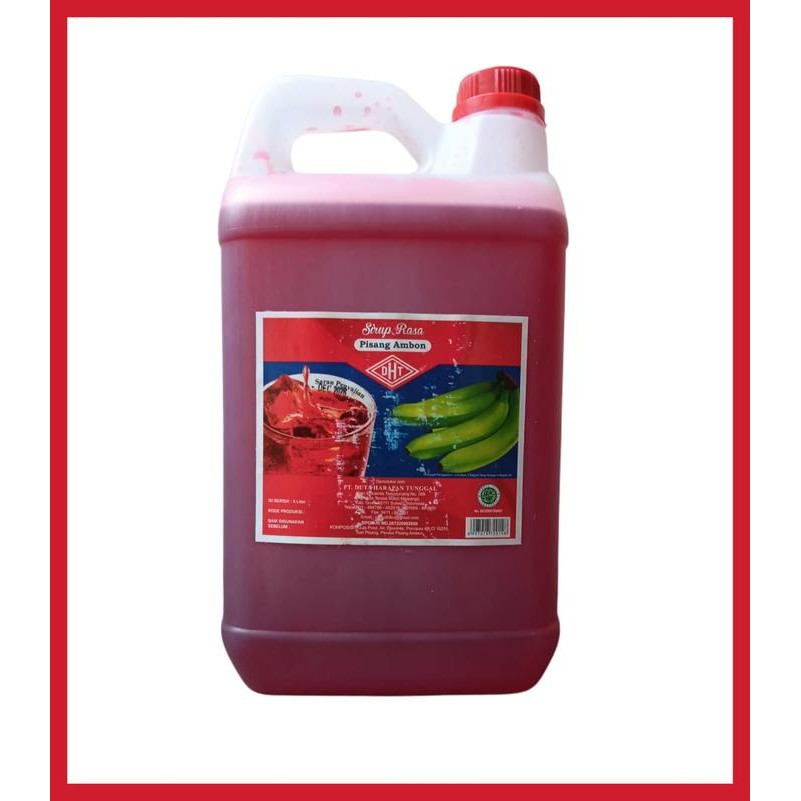 

Sirup DHT Pisang Ambon Asli Makassar 5 ltr Sirup Pisang Ijo