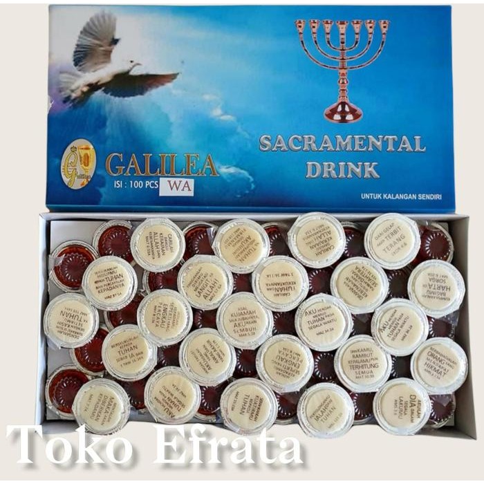 

Hosti Ayat dan Perjamuan Kudus Premium Galilea isi 100pcs