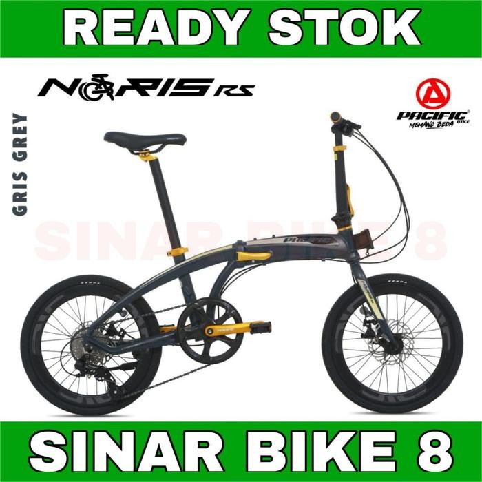 Sepeda Lipat 20 Inch Pacific Noris Rs Alloy 8 Speed Rem Cakram Garansi