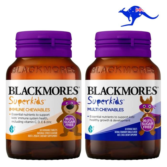 Blackmores Superkids Multi Gummies Chewables Immune Multivitamin Anak