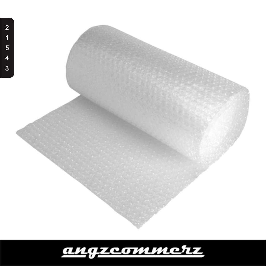 

ANGZCOMMERZ Buble Wrap Warna Putih uk 125CM X 50M
