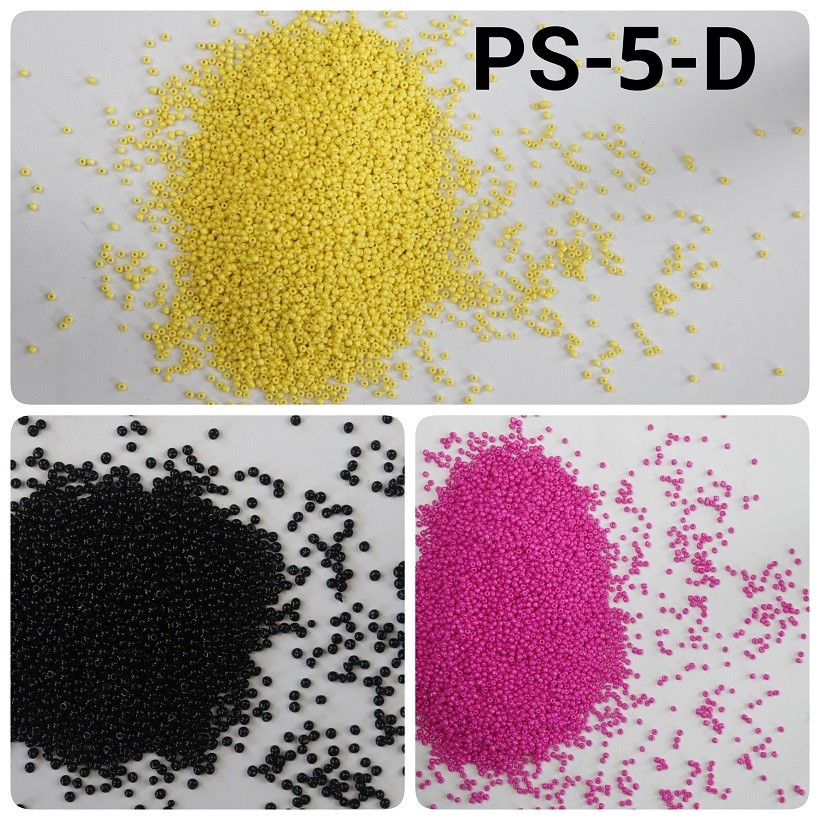 PS-5-D Manik mote pasir doff 5mm 10gr hitam hijau ungu biru pink coklat putih orange kuning timituu 