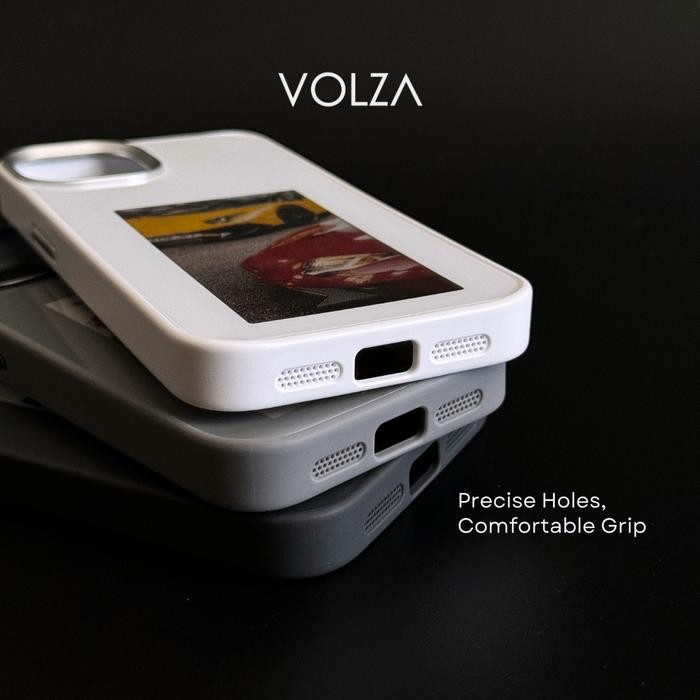 VOLZA Case for iPhone 13-16 & Samsung Metal Protection diy case smart screen *
