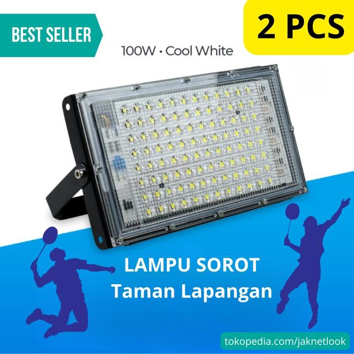 TERLARIS Lampu Sorot Taman Lapangan Voli Badminton Indoor 100W Cool White
