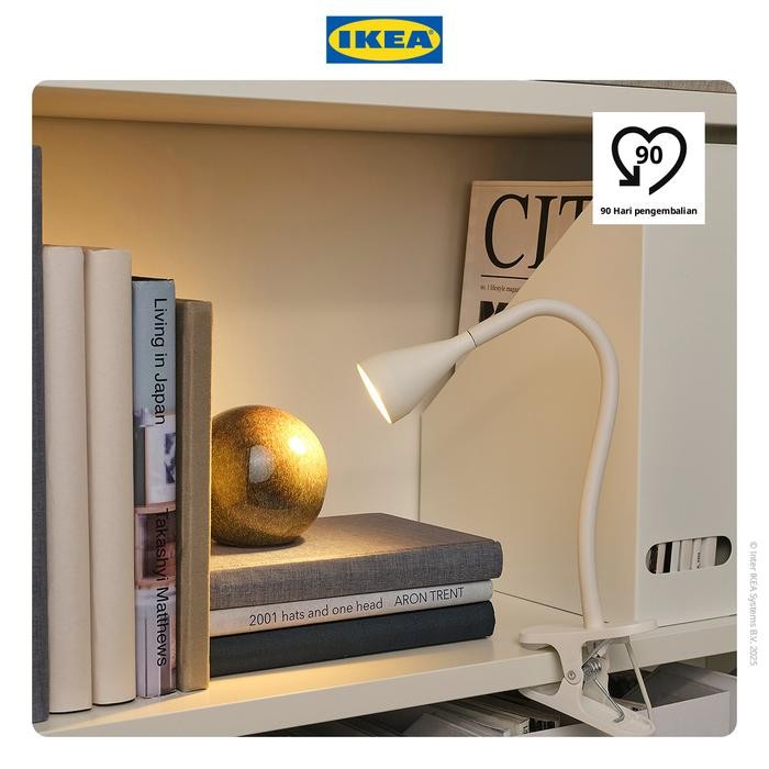 NEW IKEA NVLINGE Lampu Sorot Jepit LED Putih