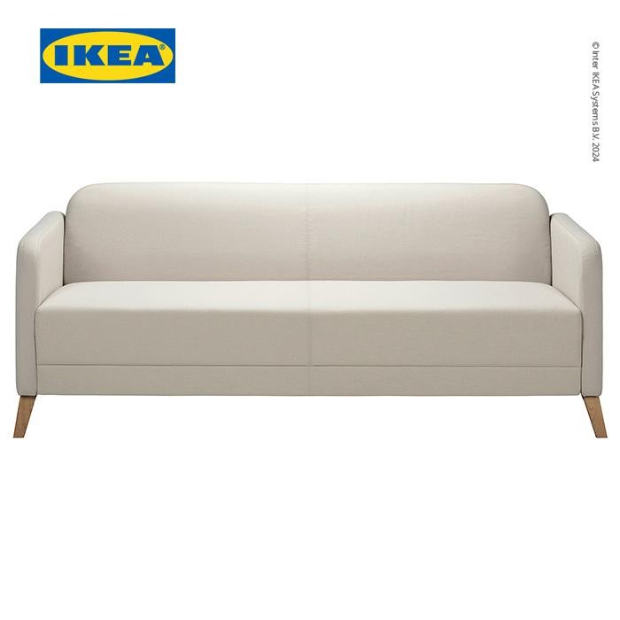 NEW IKEA LINANS Sofa 3 Dudukan Minimalis Krem