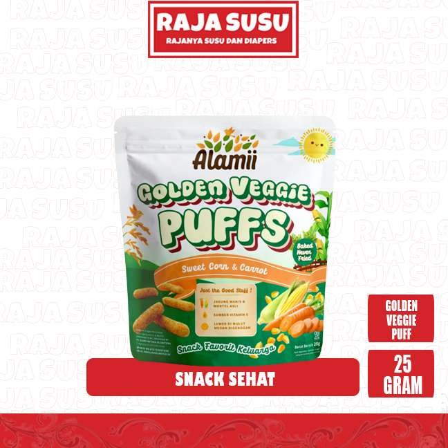 

ALAMII GOLDEN VEGGIE PUFFS 25 GR NEW - RAJA SUSU