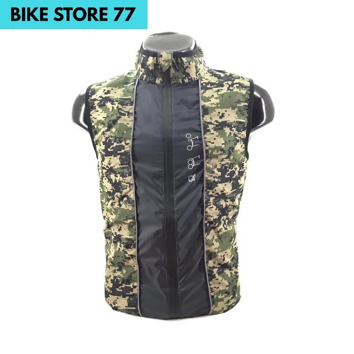 Vest Windbreaker Sepeda Rompi sepeda lipat windbreaker Army Brompton