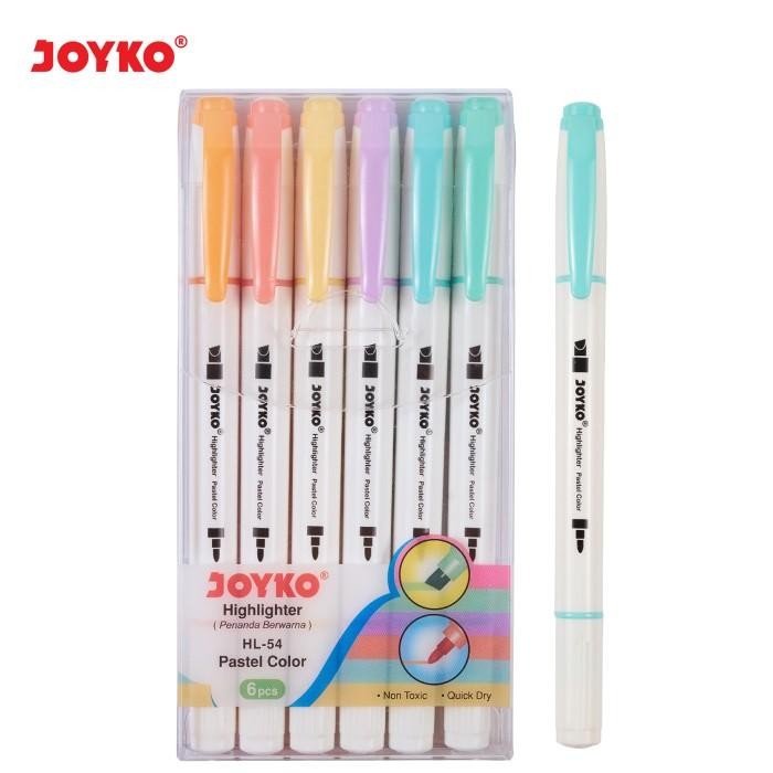 

(Imk) - Highlighter Penanda Joyko Hl-54 1 Set 6 Pcs 6 Warna