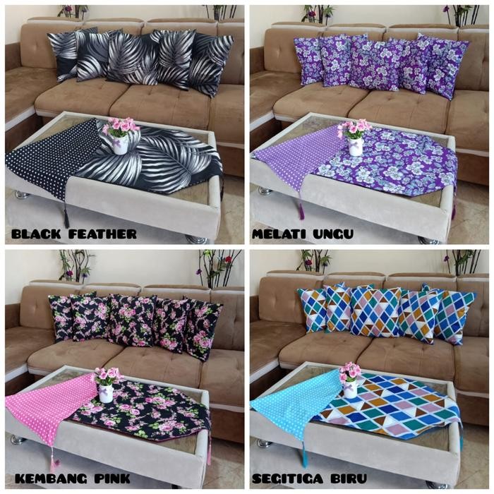 SARUNG BANTAL SOFA SET TAPLAK MEJA