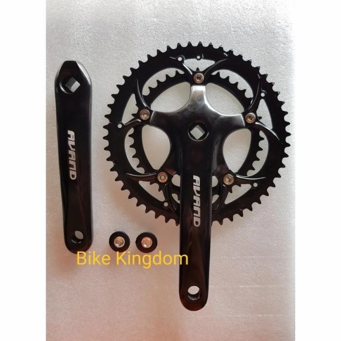 CRANK / CRANKSET /GEAR SEPEDA BALAP ROADBIKE AVAND ALLOY