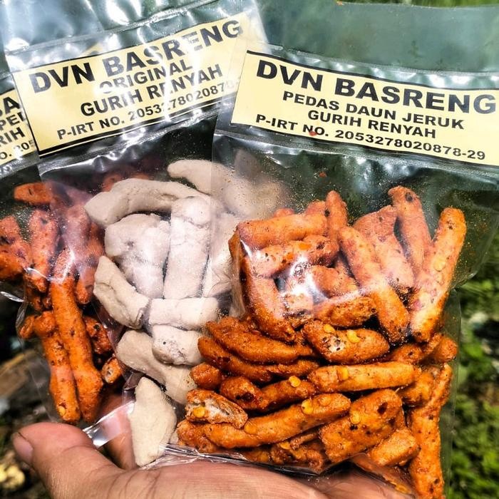 

PAKET USAHA DVN BASRENG 38GR ISI 20 PS Bebas gula Camilan Makanan Snack Pedas