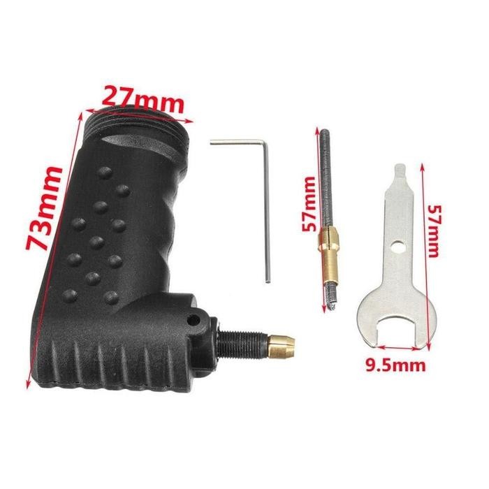 Tuner Adapter L Bengkok 90 derajat Mini Grinder CP / Gerinda