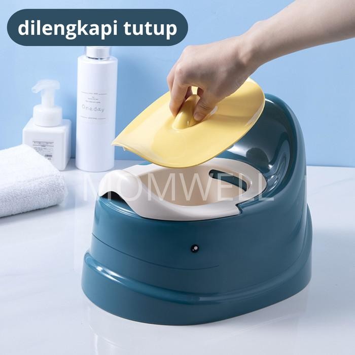 Momwell Kursi Toilet Anak Pispot Anak Toilet Training Anak Wc Duduk Tempat Duduk Toilet Seat Anak
