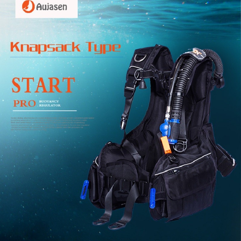 Diving Buoyancy Compensator Scuba Front Adjustable BCD Wetsuit Vest with Quick-Release Weight Integr