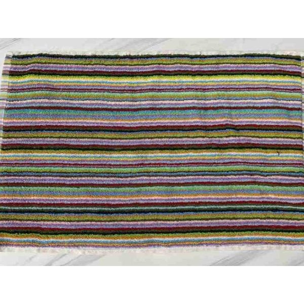 (Allthebest) Keset Kaki Handuk Motif Cerah - Keset Handuk Salur - Keset Pelangi