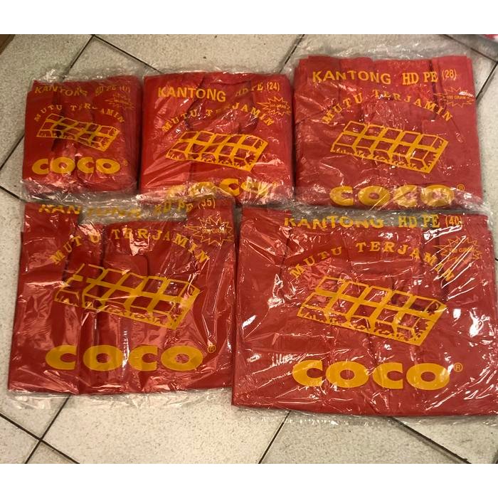 kantong merah tebal "coco" gram