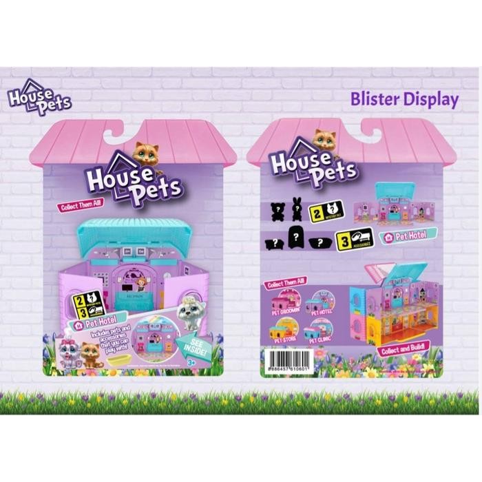 Emco House Pets Pet Carrier House Diorama Playsets Bisa Gabung Tumpuk