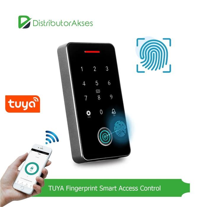 Promo Smart Fingerprint Access Control Fd5 With Tuya App Rfid 13.56Mhz