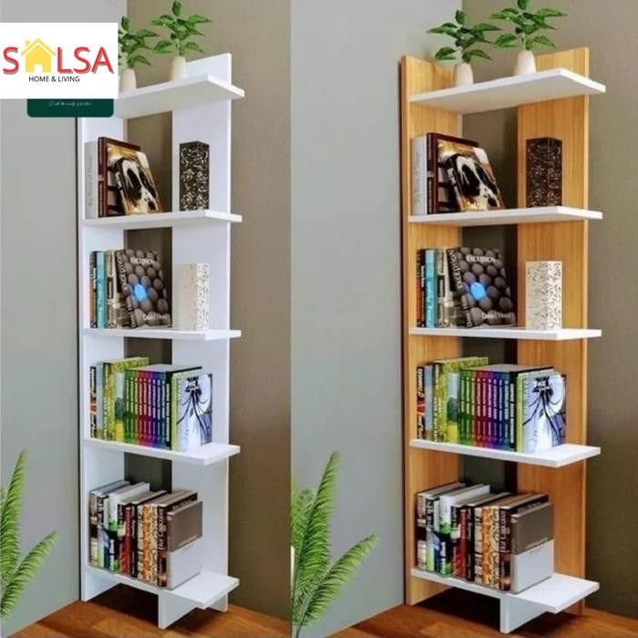 RAK SUDUT ruang tamu rak buku rak bunga tinggi 120cm Furniture *