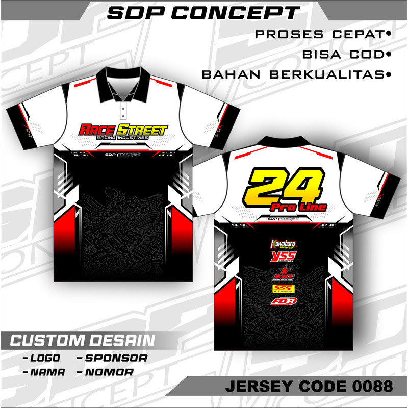 Jersey Kaos Baju Racing – Full Printing Custom Touring Dragbike Streetwear Vintage Motocross – Lenga