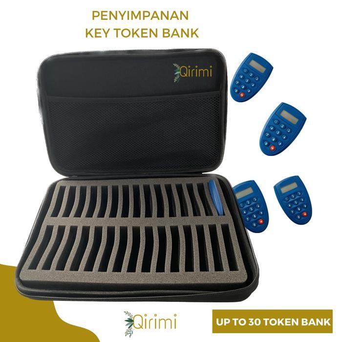 

ORIGINAL TAS PENYIMPANAN KEY TOKEN BANK FOAM PORTABLE KEY BCA MRI - SIZE XL ISI 30 TOKEN BANK READY