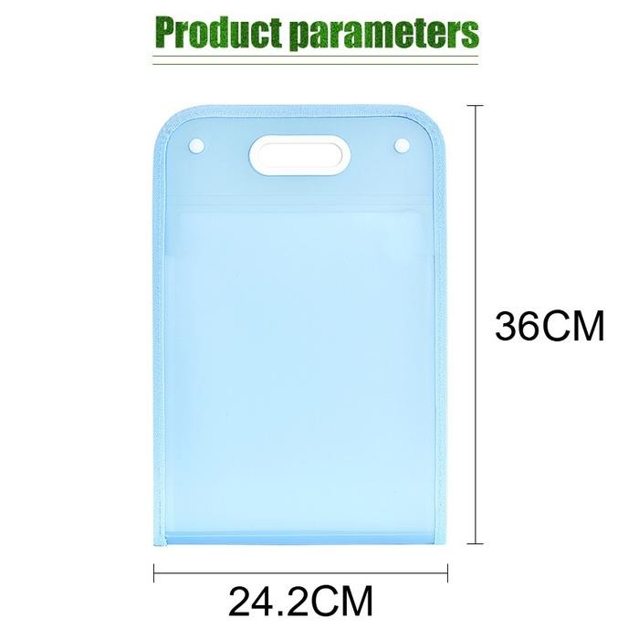 

ASLI Map File Clear er dengan Tas File Sekat Penyimpanan Dokumen yang Praktis Plastik Stationery