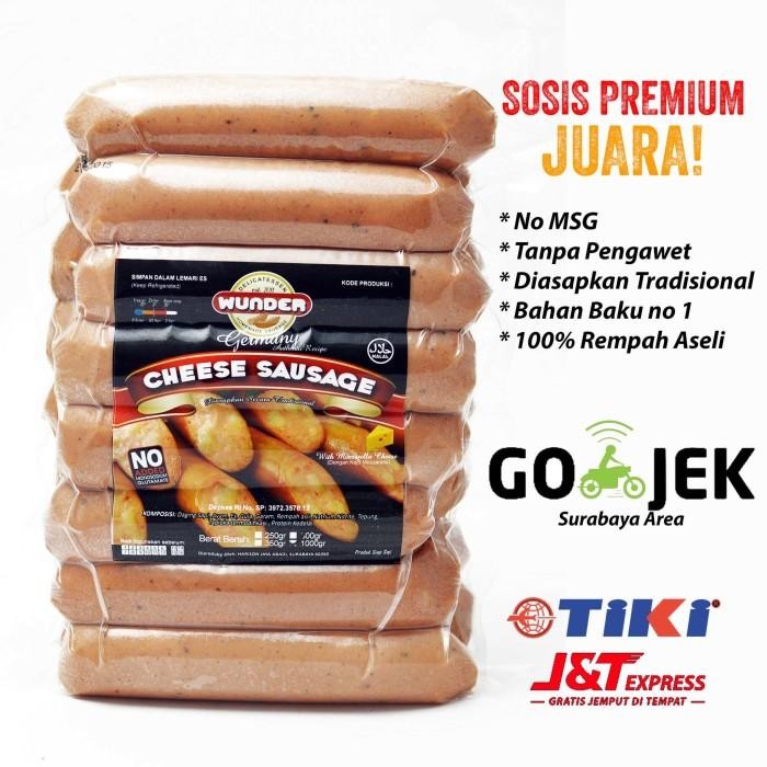 

(Allthebest) Sosis CHEESE Premium 1kg - by WUNDER SAUSAGE