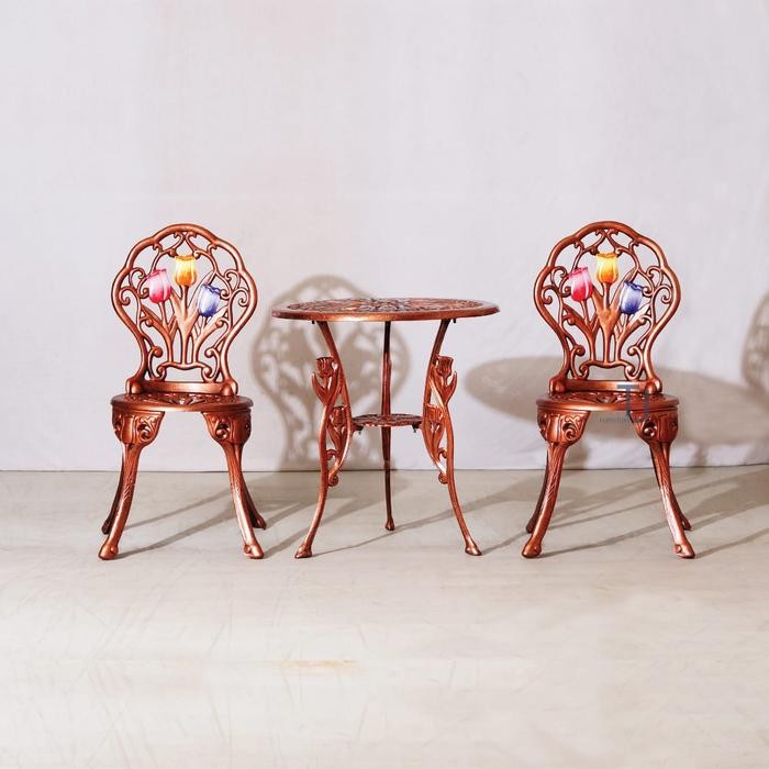 Kursi Besi Taman Minimalis Kursi Teras Grape Bangku Duduk Modern Kursi Besi Taman Tulip Kursi Santai