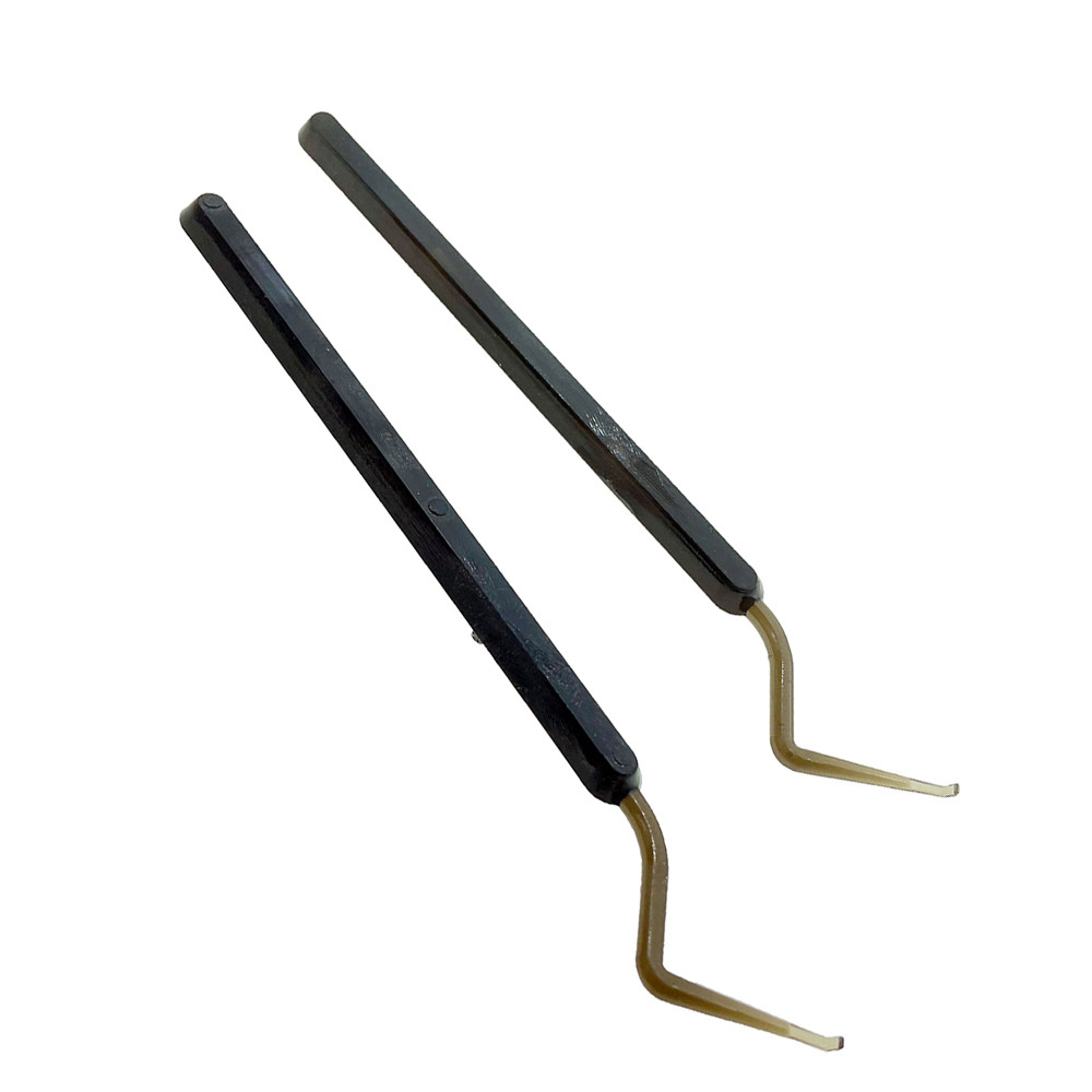 4PCS Bee Queen Rearing Plastic Tiny Larve Egg Worm Graft Transfer Needle Pin Black Scoop Beekeeping 