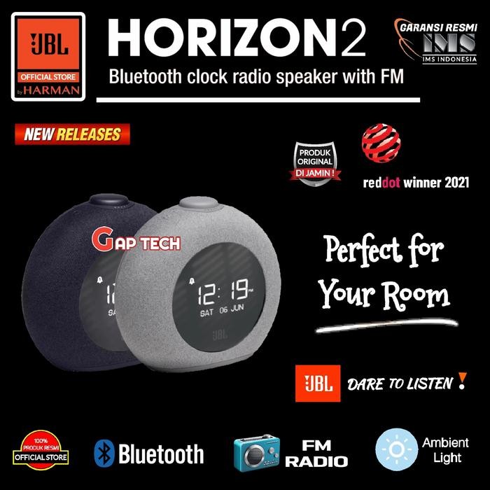 JBL HORIZON 2 / HORIZON2 Bluetooth Clock Radio Speaker Original - BLACK