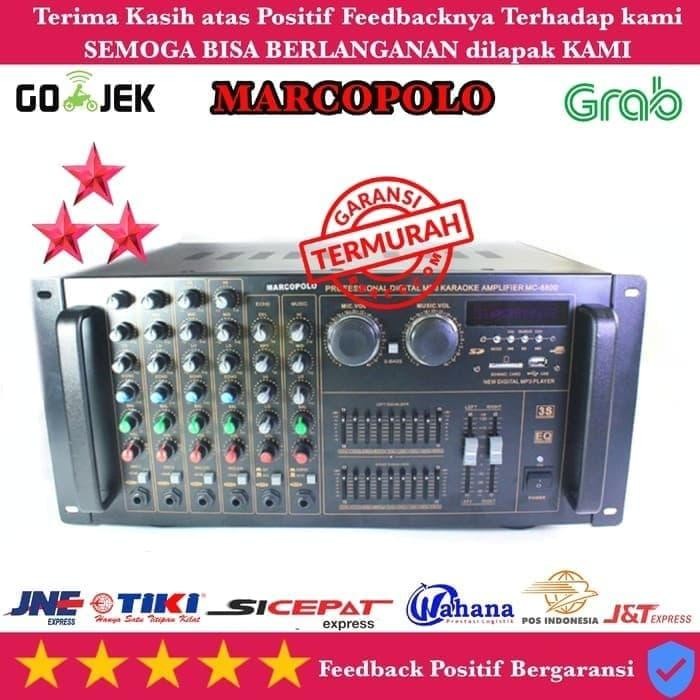 Power Amplifier Marcopolo Mc-8800 usb sd mo3 Radio Suara Mantap