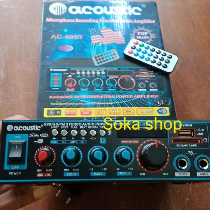 Amplifier karaoke ACOUSTIC AC-6907 Bluetooth USB SD karaoke