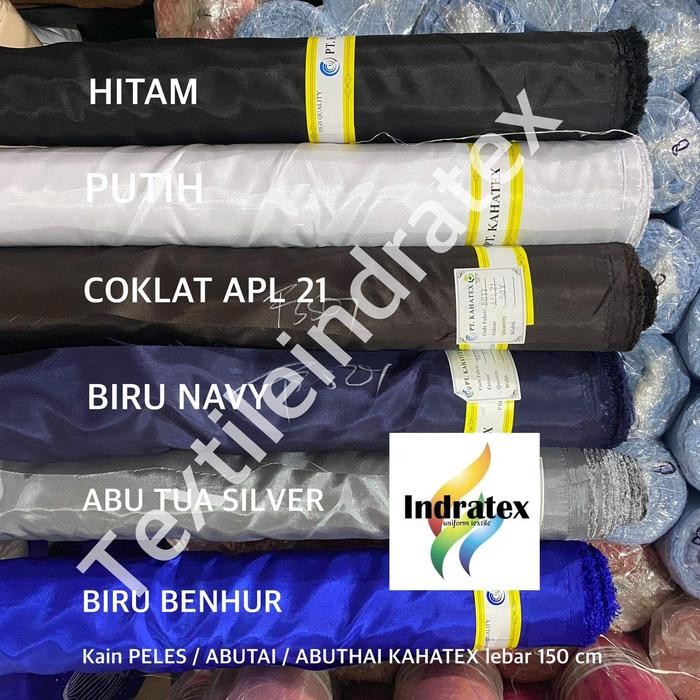 

( PER 1 ROLL ) KAIN PELES ABUTHAI ABUTAI KAHATEX METERAN LEBAR 150 CM BAHAN FURING LAPISAN DALEMAN