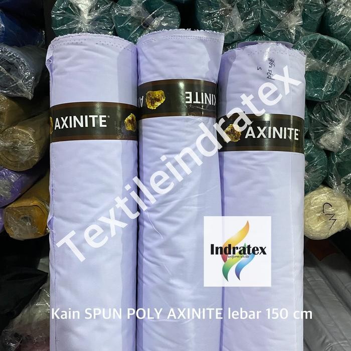 

( PER 1 METER ) KAIN SPUN POLY AXINITE POLYESTER TETORON KATUN TC PUTIH KEBIRUAN LEBAR 150 CM BAHAN