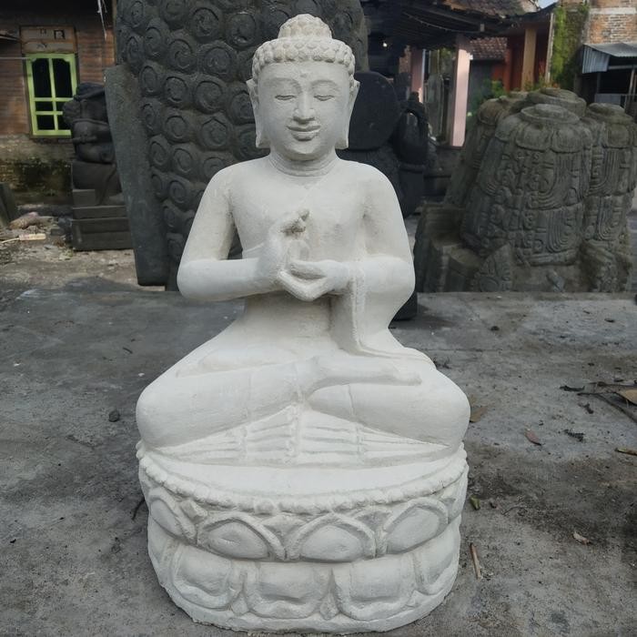 Ready Stok patung Buddha batu