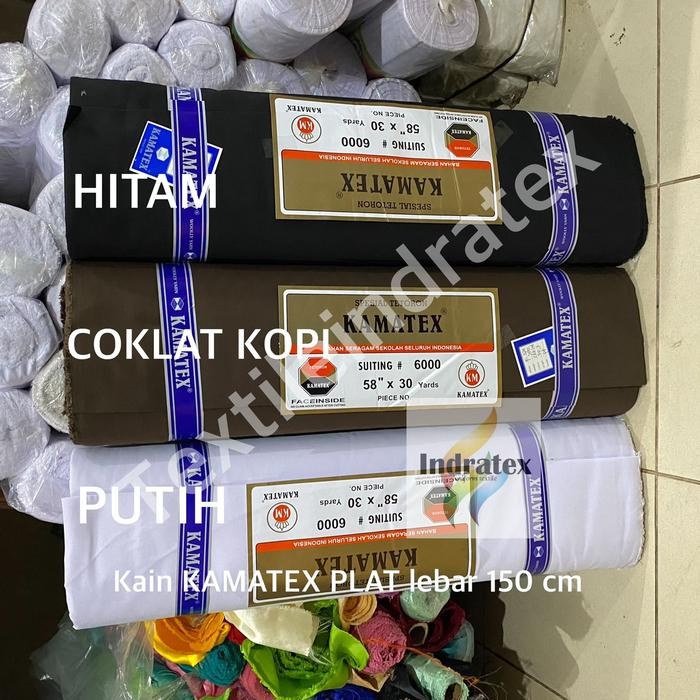 

( PER 1 ROLL ) KAIN CELANA ROK BAJU SERAGAM KAMATEX PLAT ROLLAN LEBAR 150 CM 27 METER BAHAN SETELAN