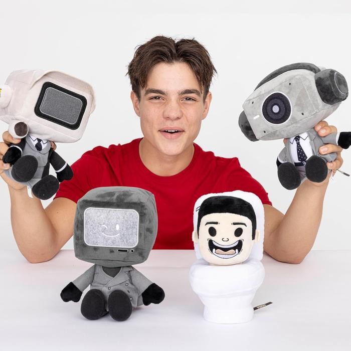 Skibidi Toilet Mystery Plush Collectible Plush, All-New Collectibles, Officially Licensed Toilet Mer