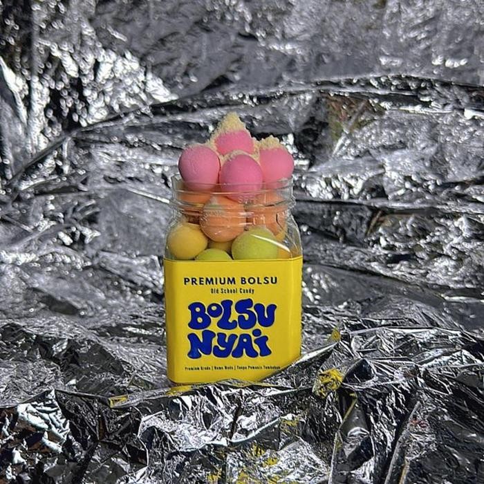 

100Gr Bolsu Nyai Rainbow Bola-Bola Susu Jajanannyai.Id