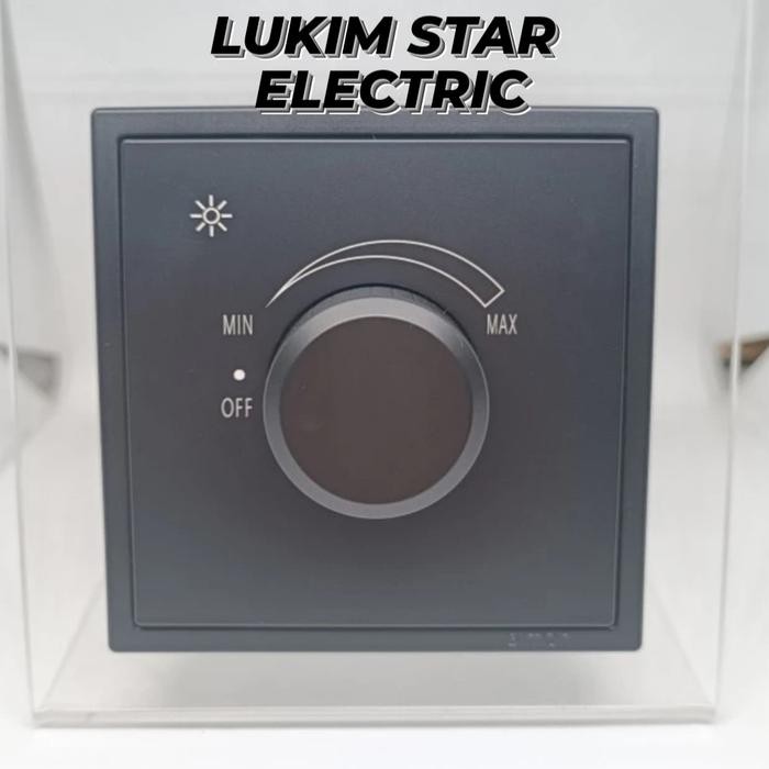 Saklar Dimmer Simon I7 Black Doff Hitam/Saklar Dimming Simon I7 Black Doff/Hitam