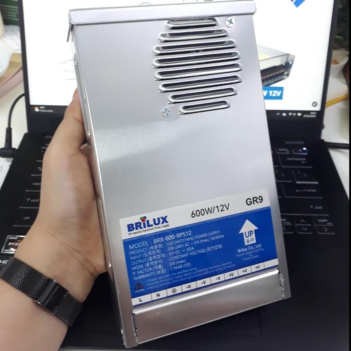 Power Supply Brilux 12 Volt 50A 600 Watt Rainproof Brx-600-Rps12