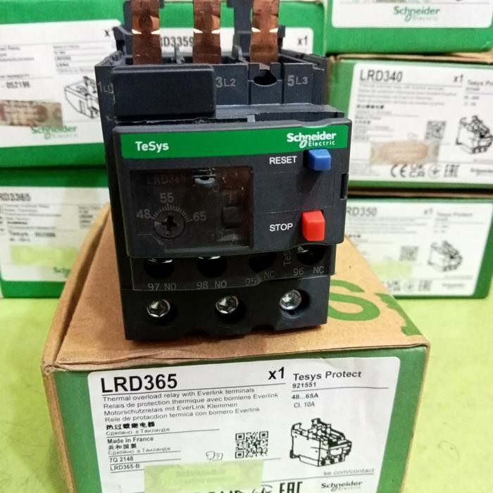 Thermal Overload Schneider Lrd365 48-65A/Overload Schneider Original/Lrd365