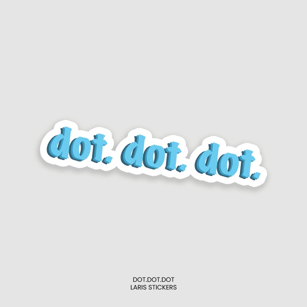 Sticker dot.dot.dot.