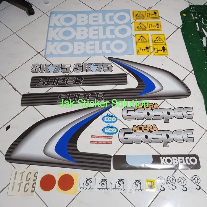 Stiker Kobelco Sk75-8 Sticker Excavator
