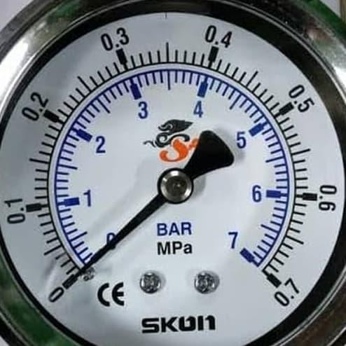 Pressure Gauge Payung Skon 4 " Inchi 0.7 Mpa