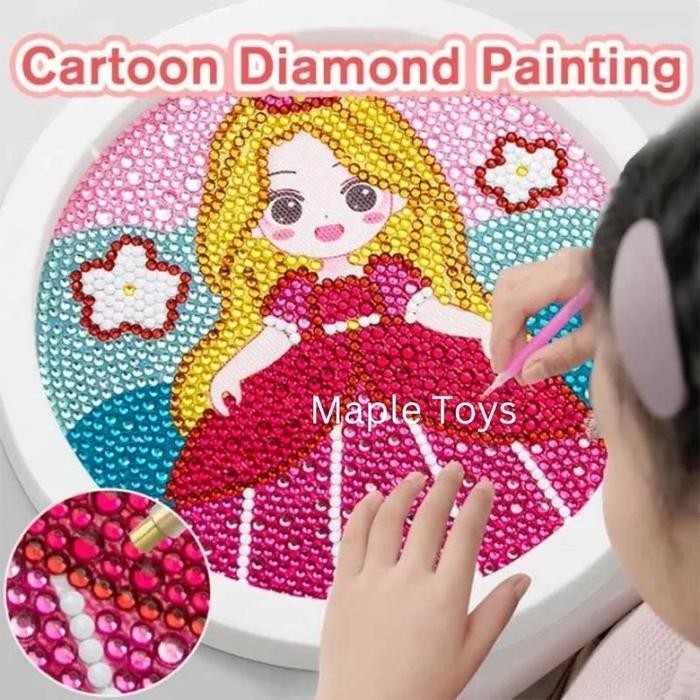 DIY 5D Painting Princess Frame mainan edukasi anak activity diy *