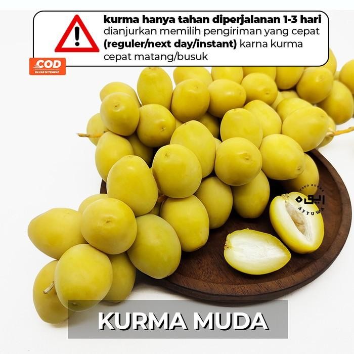 

SIAPKIRIM Kurma Muda Ruthob barhi Kuning Merah untuk Promil 250 gram READY STOCK