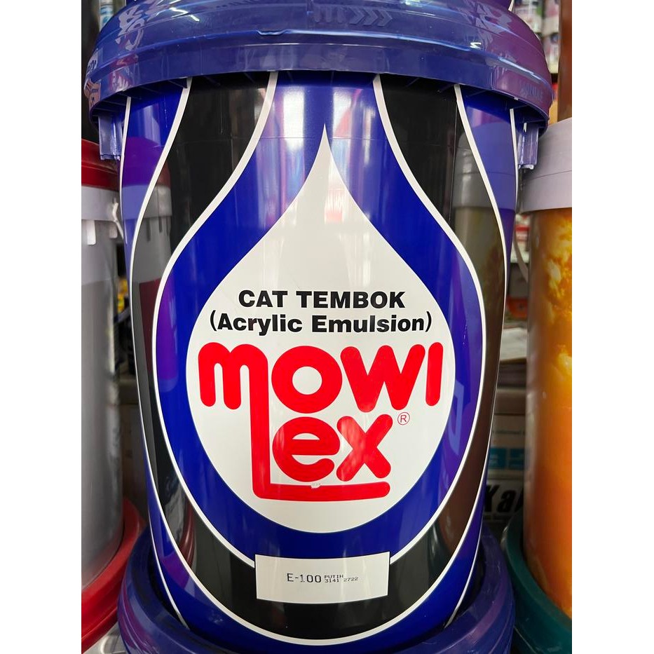 CAT TEMBOK MOWILEX EMULSION PUTIH E100 kemasan 20 liter